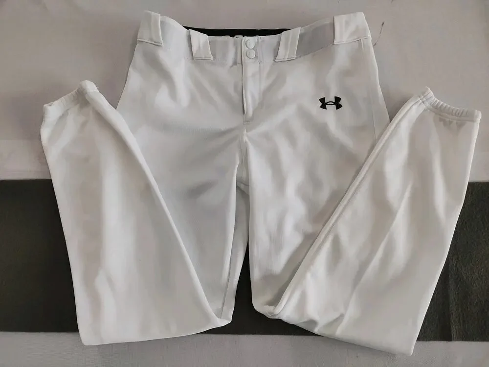 Under Armour Utility Tapered Fit Youth XL Boys White Baseball Pants